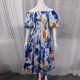 thumbnail image 3 of Vestido Vestido midi de línea A para mujer, vestido cómodo con estampado floral, vestido largo elegante y fluido Cgtredaw Azul T XL para Mujer, 3 of 8