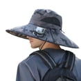 thumbnail image 3 of PARTGRE Wide Brim Solar Fan Hat with 2 Solar Fan,Sombrero Para El Sol Hombre Solar Powered Fan Hat for Outdoor Fishing Travel, 3 Speed Adjustable Fan Hat, 3 of 3