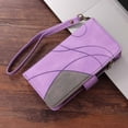 thumbnail image 5 of Compatible avec Samsung Galaxy S21 FE 5G Étui Portefeuille avec Fentes pour Cartes en Cuir PU Fermeture Éclair Folio Rabattable, 5 of 5