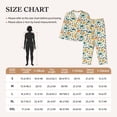 thumbnail image 4 of Lsque Dinosaurs and Tropical Leaves Pattern Long Sleeve Pajama Set for Women - Soft 2-Piece Sleepwear and Loungewear Set with Pockets, Comfy Nightwear-Large, 4 of 7