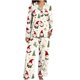 thumbnail image 3 of Puyaiuu Women 2 Piece Christmas Satin Pajama Set Cute Print Long Shirt Loose Shorts Matching Set Loungewear Gift, 3 of 5