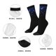 thumbnail image 5 of Fotbe Black Blue Glitter Sparkles Calcetas Largas con Estampado para Hombre y Mujer – Calcetas de Compresión Transpirables y Elásticas, Viajar y Uso Diario Talla 5-11, 5 of 6