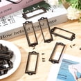 thumbnail image 4 of 30sets Iron Label Frame for Drawer Jewelry Box Accessories Rectangle Bronze 30.5x82x2.5mm Inner Diameter: 19.5x58mm, 4 of 7