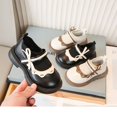 thumbnail image 4 of WUXIAN Child Little Girls Leather Shoes Spring Autumn Mary Jane Shoes Lace Sock Boots Shoes Black Soft Soled Leather Shoes Classic Footwear, 4 of 7
