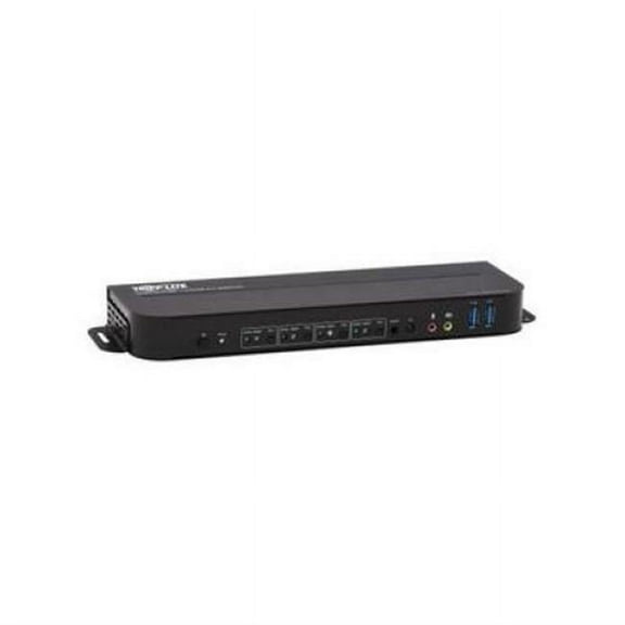 4-Port 4K 60 Hz HDR HDCP 2.2 IR DP 1.4 USB Sharing DisplayPort & USB KVM Switch