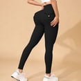 thumbnail image 2 of Laqbezok Women's High Waist Butt Lifting Cargo Leggings, Scrunch Butt Yoga Pants with Pockets, Tummy Control Athletic Workout Tights, 2 of 6