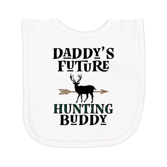 Inktastic Daddy Future Hunting Buddy Newborn Bib