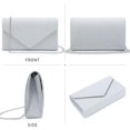 thumbnail image 3 of Bolso de noche Clutch Dasein Glistening, plateado, 3 of 6
