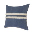thumbnail image 6 of Ox Bay Sariyah Dusty Blue/White Shag Striped Over-tufted Cotton Adult Decorative Throw Pillow Cover, 6 of 10