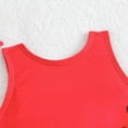 thumbnail image 6 of Gubotare Girls Bathing Suit for Kid Baby Girl One Piece Swimsuits Floral Plaid Print Fly Sleeve Summer Jumpsuit Swimwear Beachwear Bikini Bathing Suit 12 18 Months (Red,12-18 Months), 6 of 9