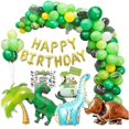 thumbnail image 1 of Dinosaur Party Balloons Dinosaur Happy Birthday Party Banner Garland Arch Kit, 1 of 4