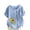 Light Blue, variant on 2024 Women Sunflower Print Tops Summer Cotton Linen Shirt Regular Button Round Neck Short Sleeve Blouse Pink