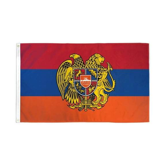 Armenia (Coat of Arms) Flag 3x5ft Poly