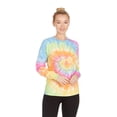 thumbnail image 3 of DARESAY Tie Dye Style Long Sleeve T-Shirt Men Women - Fun, Multi Color Tops, 3 of 6