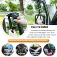 thumbnail image 5 of E-cowlboy Auto Cane Grab Handle Adjustable Standing Aid Safety Handle Portable Vehicle Support Grab Bar Nylon Grip Handle Mobility Assist Device (Black), 5 of 5