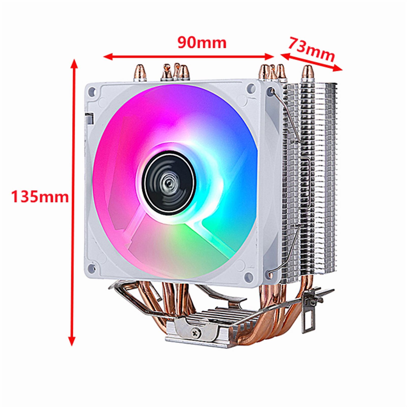 PC Air-Cooled Radiator CPU Cooling Fan 2/4/6 Heat Pipe Cooler Installing LGA2011 x79 x99 E5 2066 2099 115x 1200 1700 i5 i7 AMD