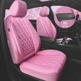 thumbnail image 2 of Fundas para asientos de coche CAR PASS con ribetes de piel lujosa en la parte delantera, x2, 2 of 7