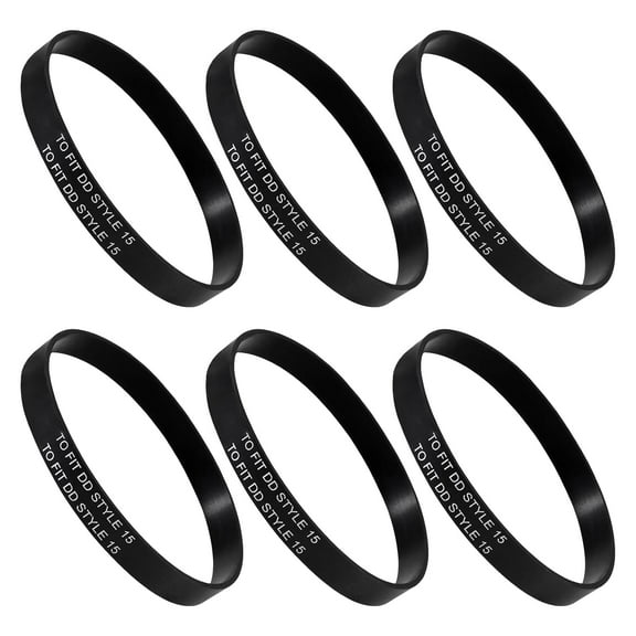 6 Pieces Style 15 Replacement Belts Compatible with Dirt Devil Royal Upright Vacuum Cleaner