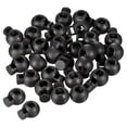 thumbnail image 1 of Sujetadores de cordón, tope de resorte de bola para bolsas de cordón y agujetas, negro, paquete de 30, 1 of 5