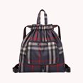 thumbnail image 1 of Mochila De Mujer Baloncesto Yoga Bolso Cordón Plegable Mujeres Mochila Nylon para Viajes (Plaid), 1 of 5
