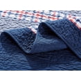 thumbnail image 4 of Chezmoi Collection Milton 1-Piece Plaid Checkered Patchwork Quilted Throw - Soft Breathable Vintage Washed Cotton Reversible Quilt for All Seasons. Throw Blanket, 4 of 4