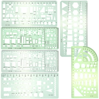 Template Geometric Shapes Stencil Stencils Drawing Templates Primary Shape  Painting Chalk Learning Kids Set Ruler Kit