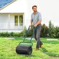 thumbnail image 2 of Outsunny 20" Push/Tow Behind Lawn Roller, 11 Gal Water/136 Lb Sand, Green, 2 of 10