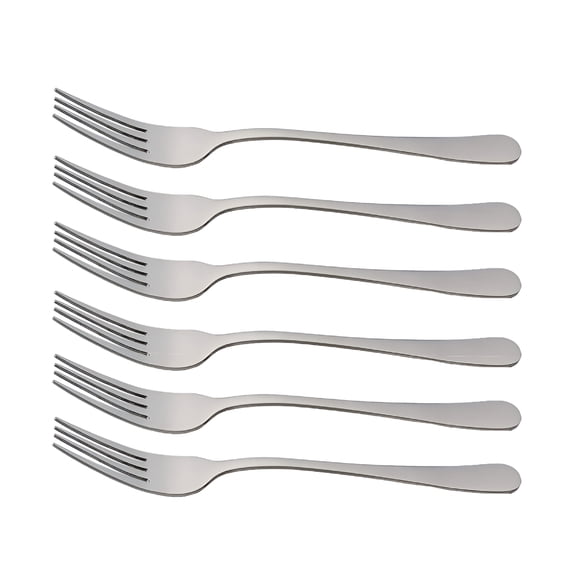 FACEGA Stainless Steel Dinner Forks Set of 6,Heavy Duty Flatware,Mirror Polished,Rust Resistant,Dishwasher Safe Utensils for Home Kitchen Restaurant Forks Stainless Steel