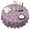 Purple White Butterfly, variant on Blue Butterfly Cloud Pattern Round Tablecloth 60"x60",Wrinkle Wipeable Table Cloth for Kitchen Dining Room Picnic Patio Party