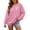 C182 Pink, variant on CONZONE Halloween Womens Sweatshirts Letter Pumpkin Graphic Oversized Sweatshirt for Women Spooky Season Fall Winter Pullover Tops