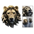 thumbnail image 4 of Rustic Decoration Statues Countryside Room Bedroom Home Wall Decor Sculpture Style Ornament - Lion, 4 of 7