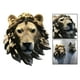 thumbnail image 4 of Escultura de busto colgante de pared de taxidermia falsa, decoración del hogar, decoraciones de pared para león, 4 of 7