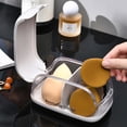 thumbnail image 3 of Flip Cover makeup sponge storage box with dust cover,Dust Proof & Water Resistant Makeup Organizer for Beauty Blenders & Sponges, Travel-Friendly Portable Cosmetic Case Beauty sponge storage, 3 of 7
