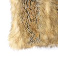 thumbnail image 3 of Quality Home Faux Fur Pillow - Insert Not Included - Amber Fox - 30"W x 30"L - (Set of 2 Pillow Covers), 3 of 3
