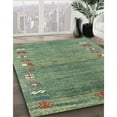 thumbnail image 2 of Ahgly Company Indoor Rectangle Contemporary Green Abstract Area Rugs, 6' x 9', 2 of 6