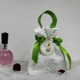 thumbnail image 4 of Canvas Floral Drawstring Bag Satin Bow Stripe Bowknot Handbag Large Capacity Korean Style Ribbon Bow Wrist Bag Wedding, 4 of 4
