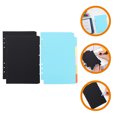 thumbnail image 2 of 4 Sets of Colored Binder Dividers Loose Leaf Notepad Tabs Dividers Practical Notebook Index Pages, 2 of 8