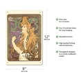 thumbnail image 2 of Job Cigarette Rolling Papers - Vintage France Advertising Poster by Alphonse Mucha c.1900 - 8 x 12 inch Vintage Metal Tin Sign, 2 of 4