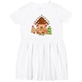 thumbnail image 3 of Inktastic Gingerbread House Christmas Girls Toddler Dress, 3 of 5
