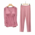thumbnail image 4 of breaise Women's Maternity Nursing Pajamas Set Breastfeeding Sleepwear Long Sleeve Top & Pants Pregnancy PJS Postpartum Pajamas Breastfeeding Pregnancy Clothes, 4 of 5
