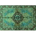 thumbnail image 1 of Ahgly Company Indoor Rectangle Persian Turquoise Blue Traditional Area Rugs, 8' x 10', 1 of 4
