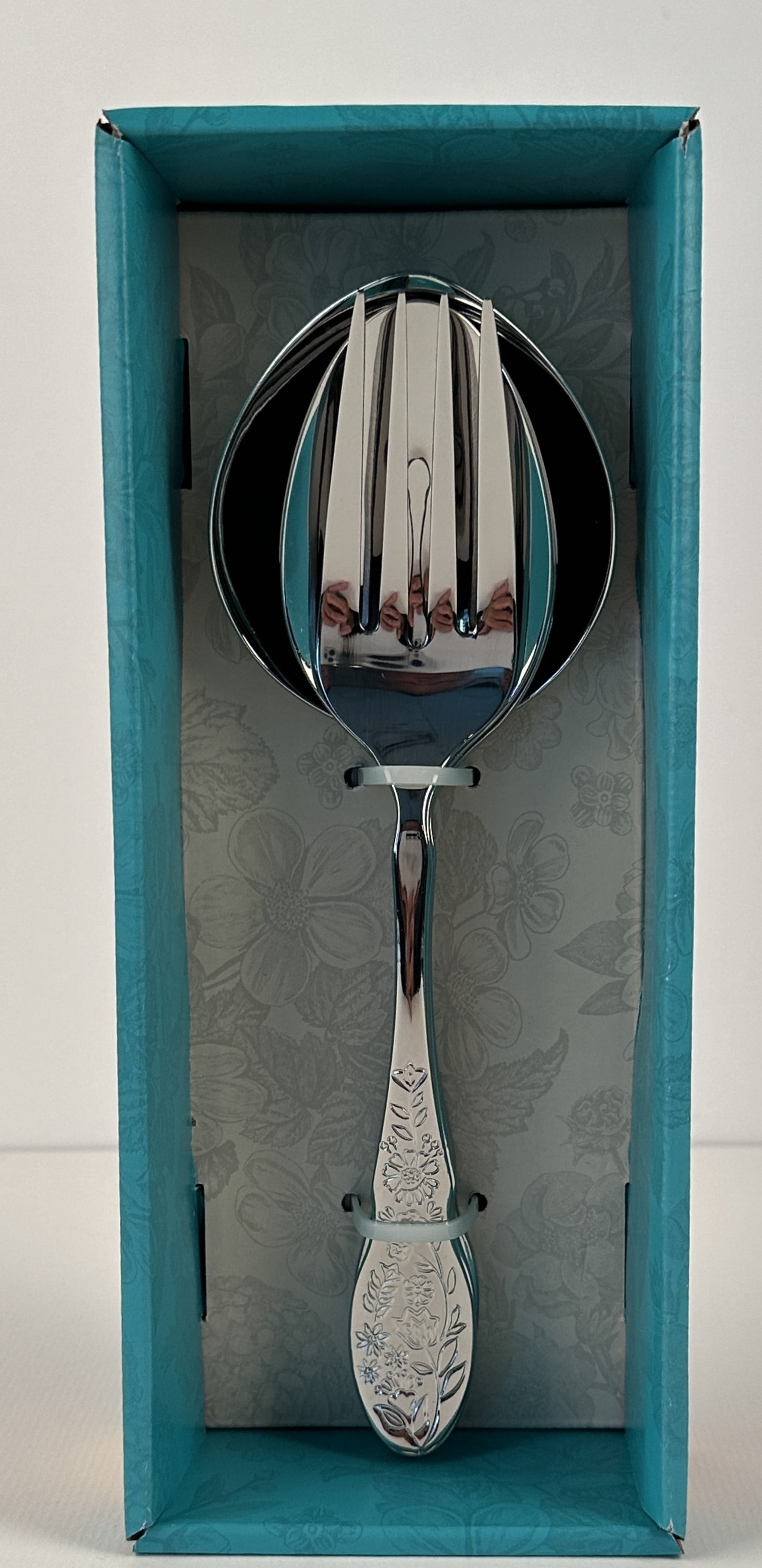 The Pioneer Woman Mazie Stainless Steel Serve Utensils Set, 4-Piece, Silver