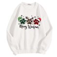 thumbnail image 6 of Wxolcjlv Christmas Paw Print Sweatshirt for Women Pullover Build Sweatshirts, 6 of 6