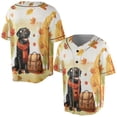 thumbnail image 3 of Welcome Fall Labrador Retriever Enjoys School Time Autumn Fall Leaves All Over Print 3D Baseball Shirt Lab Dog Lover Gifts Softball Sport - 02013, 3 of 6