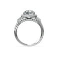 thumbnail image 3 of 1.50 Ct Brilliant Asscher Cut Genuine Diamond Sparkle Solitaire with Accents Engagement Ring for Women Solid 14K White Gold Size 6.5, 3 of 8