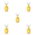thumbnail image 1 of Naiovety Cepillo de para niños * Cepillo de de masaje blanqueador para niños en forma de U 6-12 años Mango de dibujos Amarillo 5piezas, 1 of 6