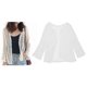 thumbnail image 4 of Women Spring Flare Long Sleeve Shrug Cardigan Hollow Out Crochet Knitted Open Front Sheer Lace Cover Up Sweater Casual Loose Outwear Coat, 4 of 4