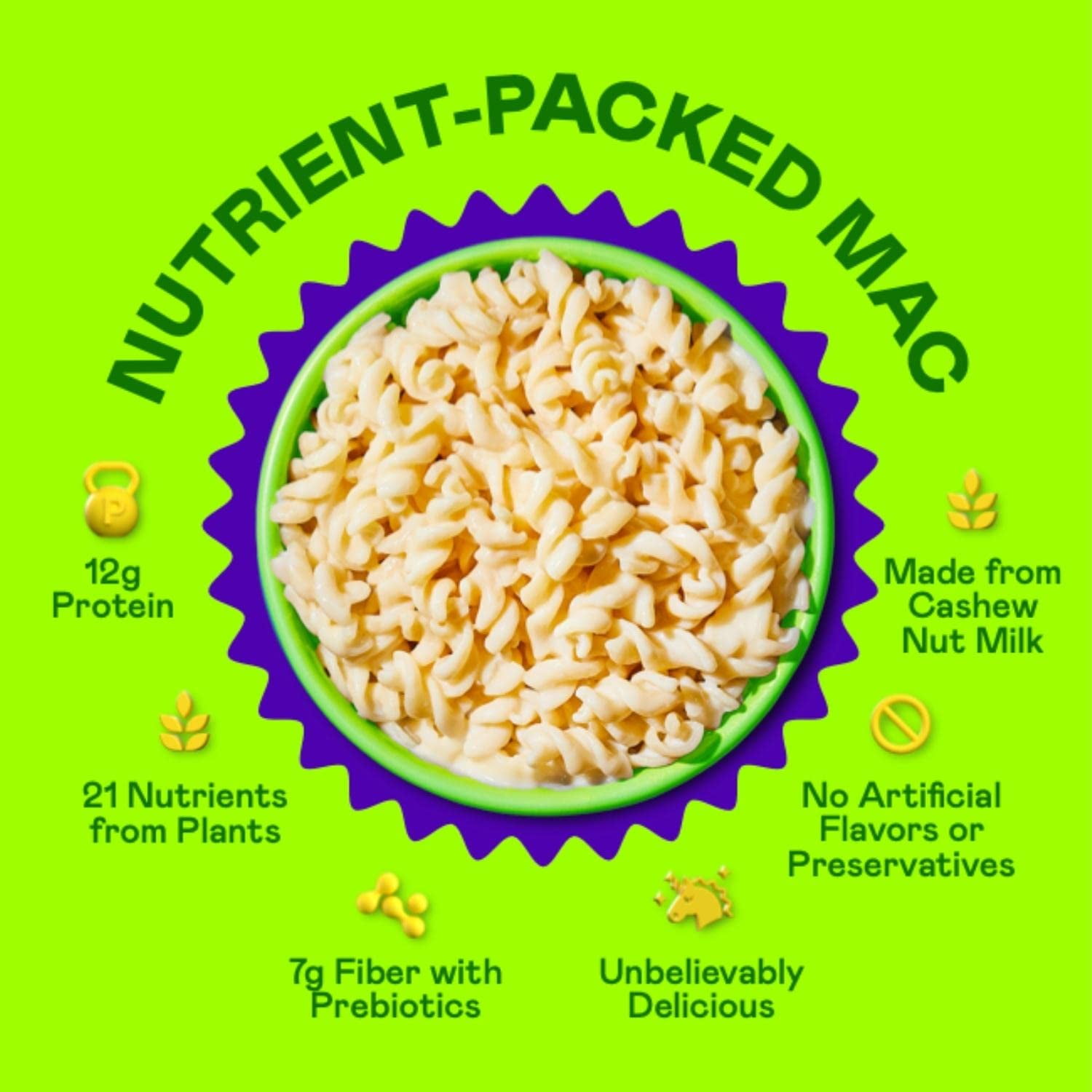 Pack of 12, Goodles Vegan Is Believin Mac & Cheese, 5.25 oz