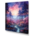 thumbnail image 2 of Designart "Winter Twilight Among Pine Trees III" Floral Canvas Art Print, 2 of 5