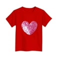 thumbnail image 4 of LckLvx Valentines Shirts for Boys Girls Heart Graphic Tees T-Shirt Kids Crew Neck Short Sleeve Tops, 4 of 6